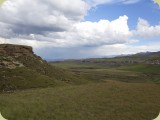 Clarens__064 - Golden Gate with storm over the 'Berg